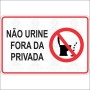   Não urine fora da privada 